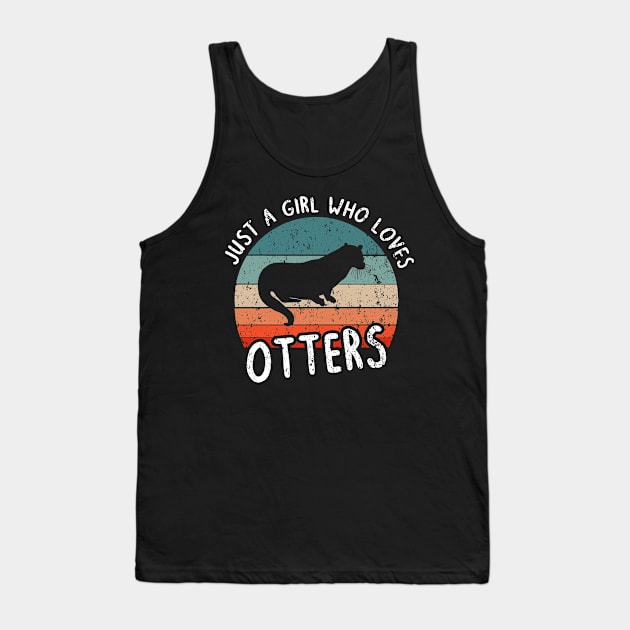 Otter love lover love art retro vintage animals Tank Top by FindYourFavouriteDesign